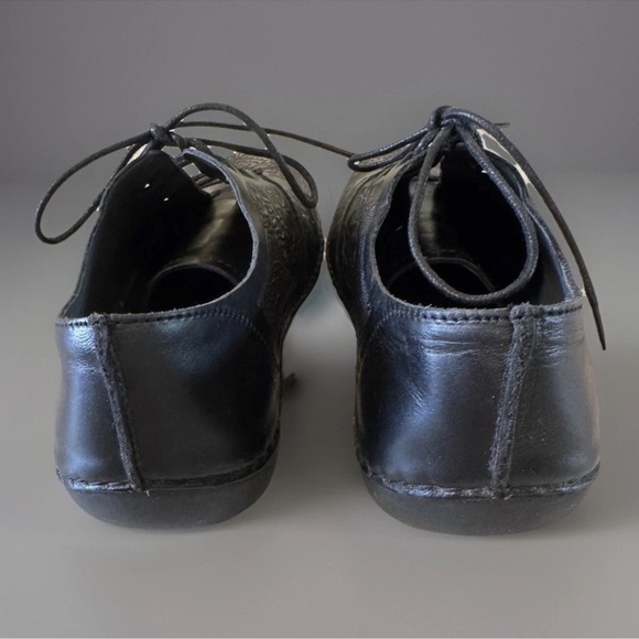 Propet Black Leather Shoes Womens Oxfords Sz 8 Wide 2E Chantel Embossed Comfort - Picture 3 of 7